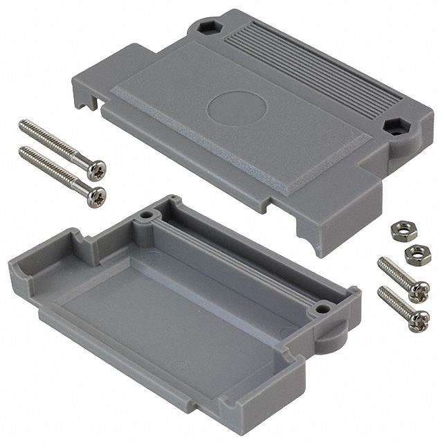 【AGP-37/IDC】CONN BACKSHELL 37POS 180DEG GRAY